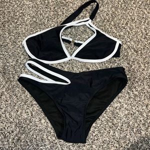 Asymmetrical cutout bikini